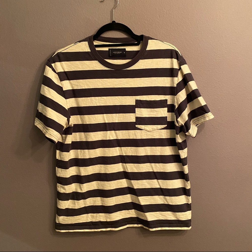 Lucky Brand Striped T-Shirt - Size Medium